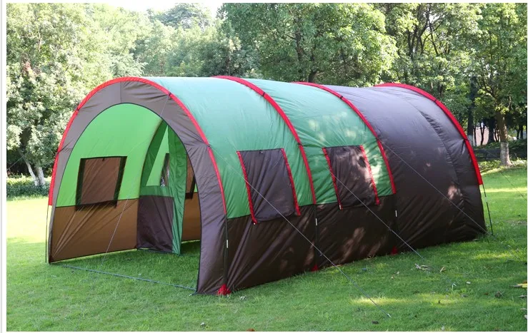 Двухслойная Тяжелая непромокаемая палатка на 8-10 человек семейная большая
