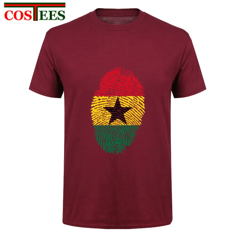 Humor Ghana Flag/футболка с отпечатком пальца мужская повседневная патриотическая