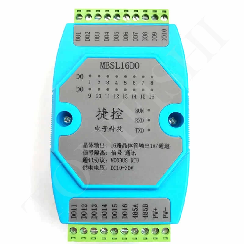 16 полосный цифровой выходной изоляционный модуль управления приобретением MODBUS