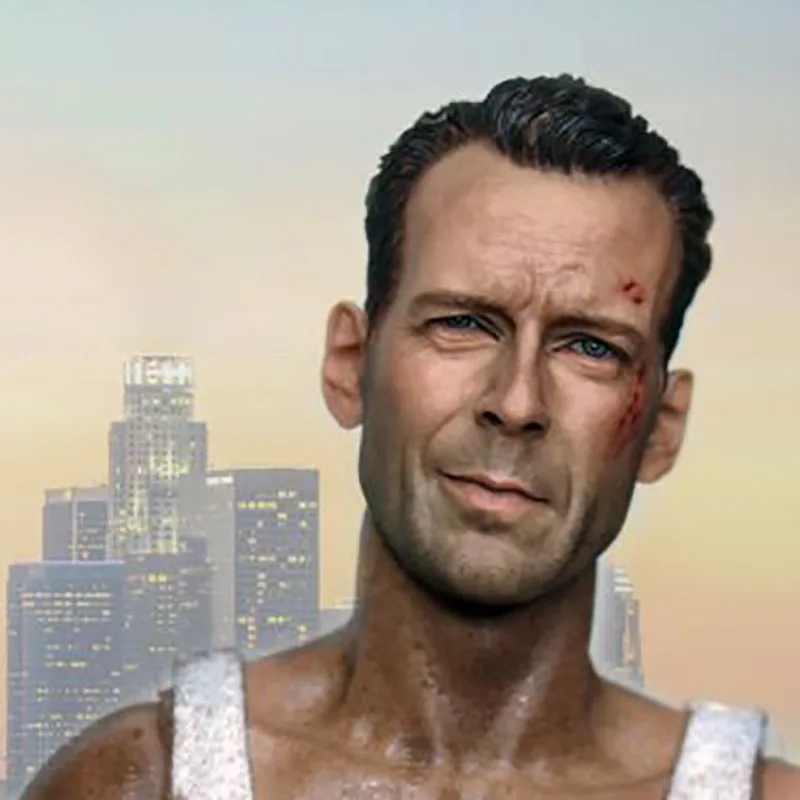 1/6 Scale Bruce Willis Head Sculpt Male Man Old Boy Caving War Damage Version Model Short Hair Headplay for 12&quot Action Figure | Игрушки и