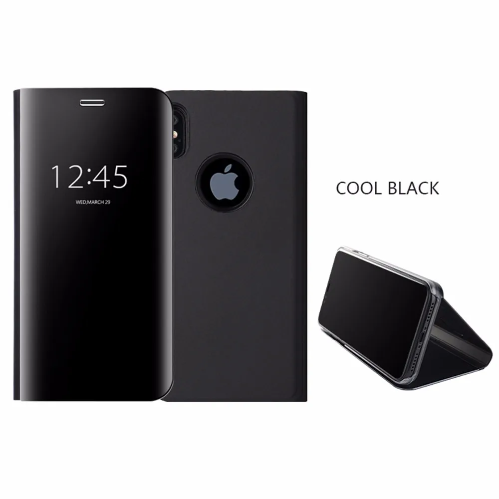 Чехол FLOVEME Smart Window View для iPhone 7 8X6 s 6 роскошный зеркальный флип-кейс чехлы 8 6s Plus X 10