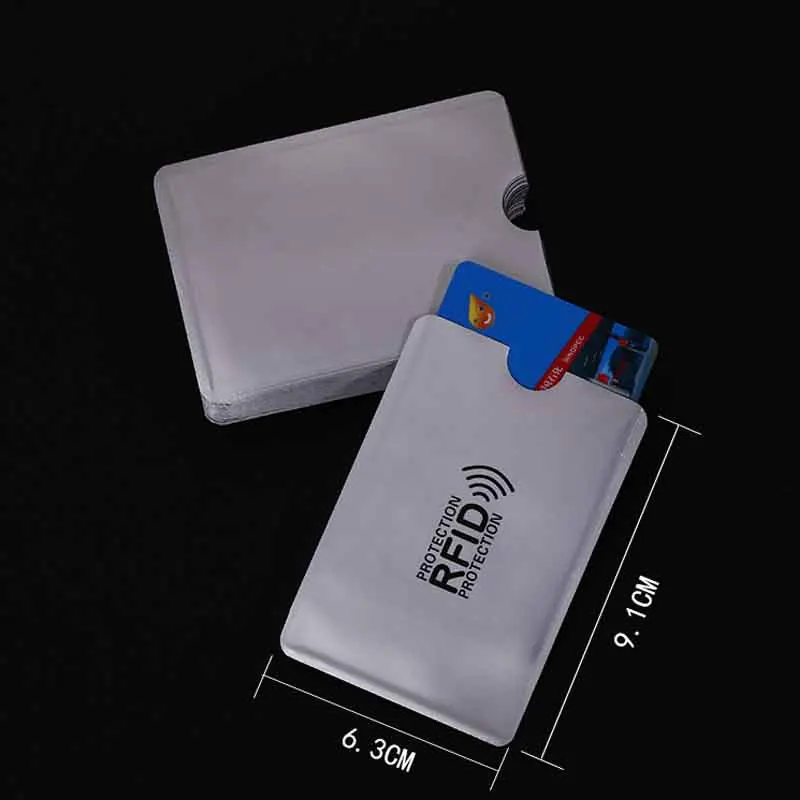 5 шт./лот, Открытый Анти RFID кредитный держатель для карт, чехол для банковских карт, кошелек, блокировка, считыватель, замок, Противоугонная защита информации, сумка