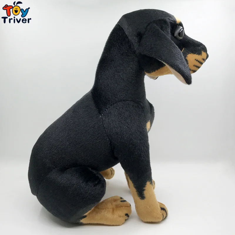 kawaii Plush Simulation Black Dog Puppy Toys Stuffed Animal Doll Kids Baby Children Birthday Gift Present Home Shop Decor | Игрушки и