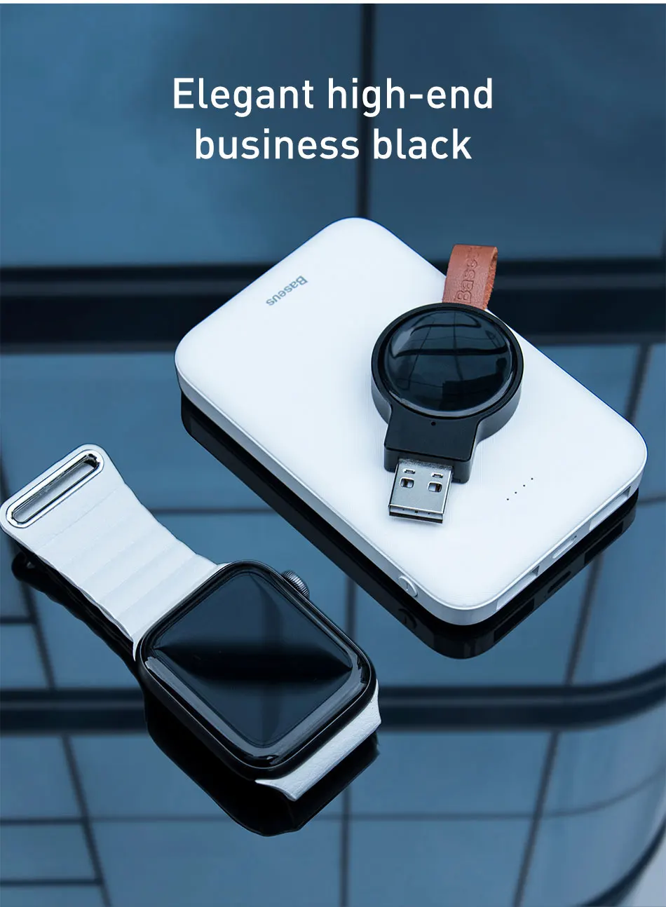 Baseus Qi Wireless Charger For Apple Watch 4 3 2 1 i Series Portable Fast Wireless Charging Dock Magnetic USB Charger For iWatch