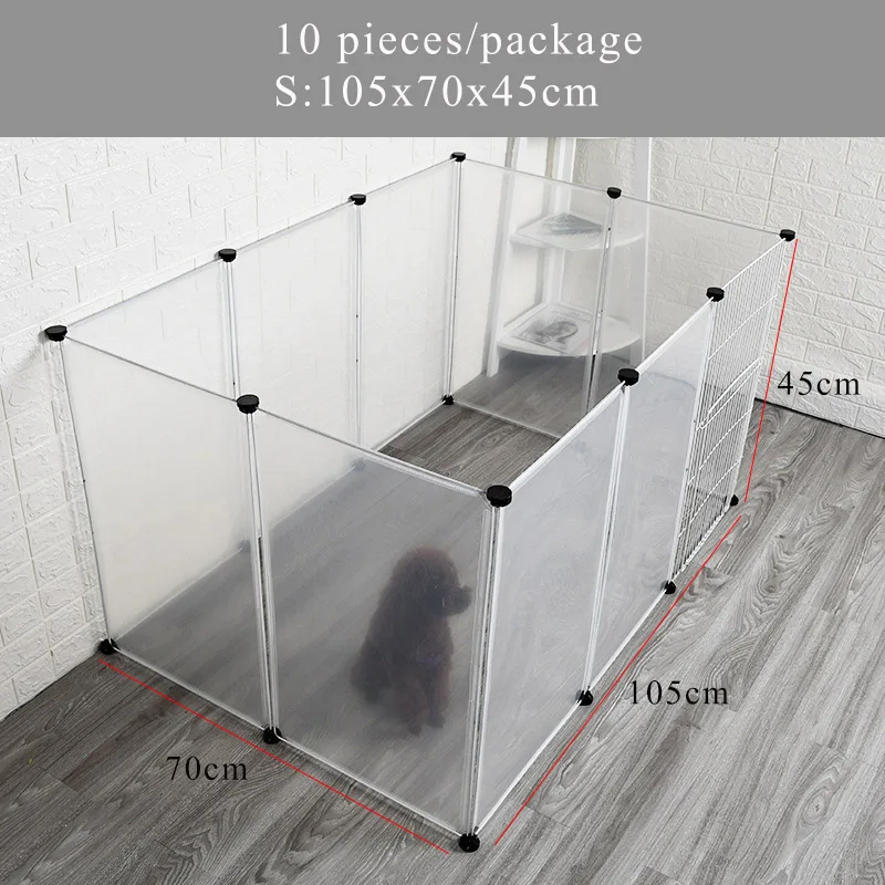 10 Pcs-S Petshy кошка собака клетка дом DIY анти-прыжки изоляции открытый Крытый большой кошки котенок щенок кролик животное забор ящик питомник - Цвет: 10 Pcs-S