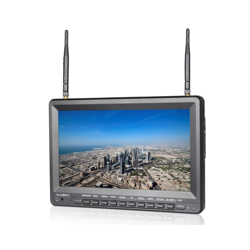 Feelworld PVR1032 10 1 дюймовый IPS HD FPV монитор с DVR встроенной батареей двойной 5 8G 40CH