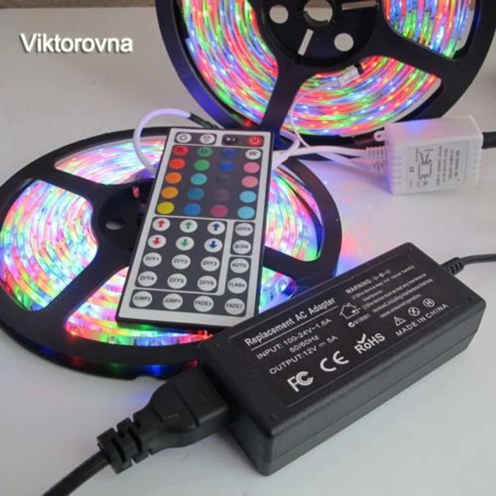 Водосветодио дный стойкие светодиодные RGB полосы света SMD 3528 2835 свет светодио 60