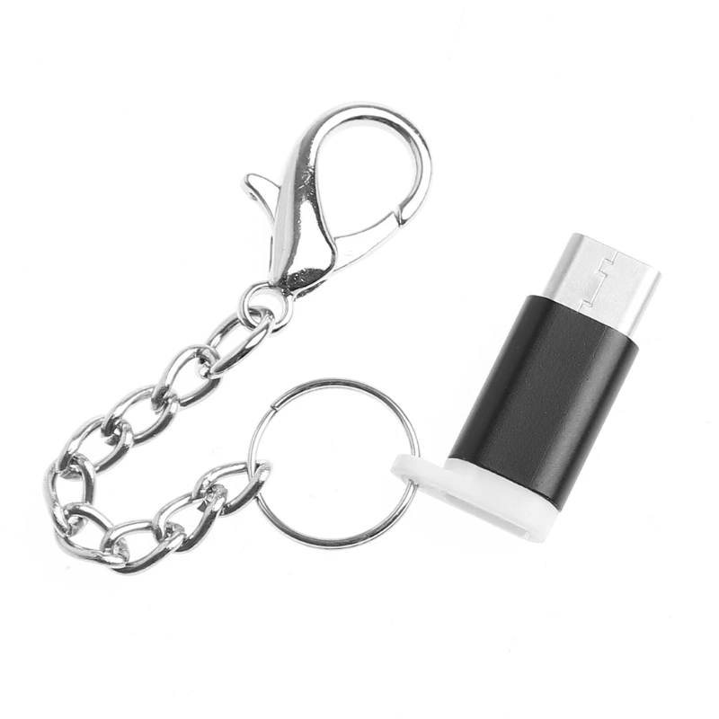 USB C 3 1 Тип Male к микро usb Female конвертер адаптер с анти потерянный брелок для ключей