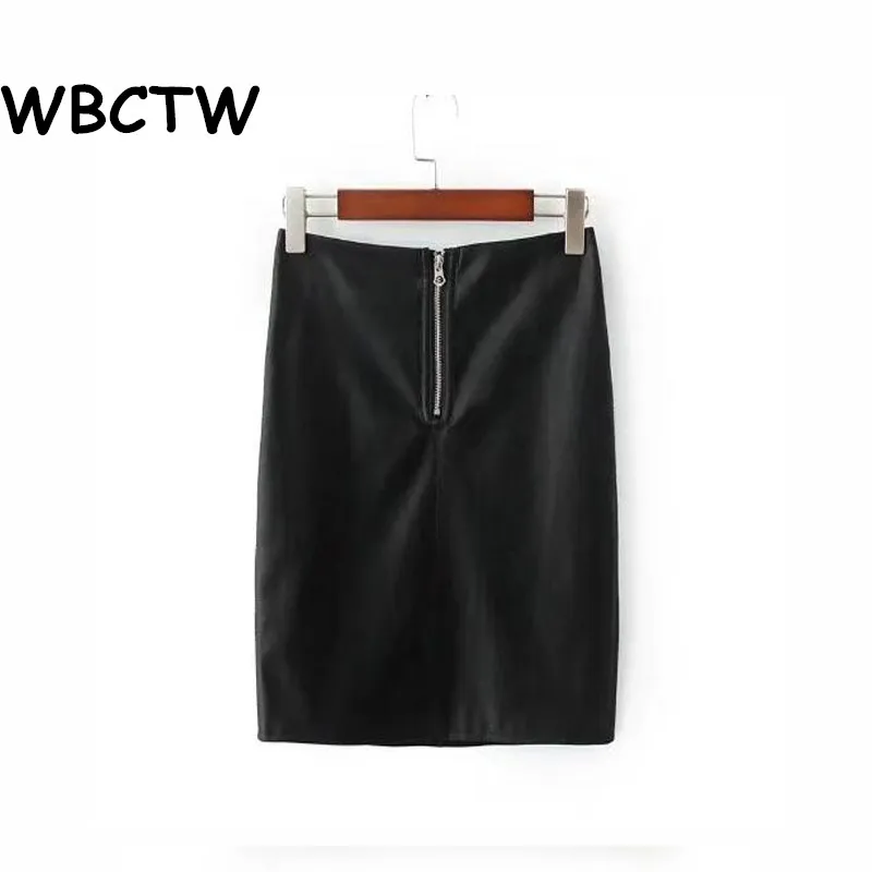 WBCTW юбка-карандаш однотонная черная 8XL 9XL 10XL Плюс Размер Сексуальные Клубные юбки