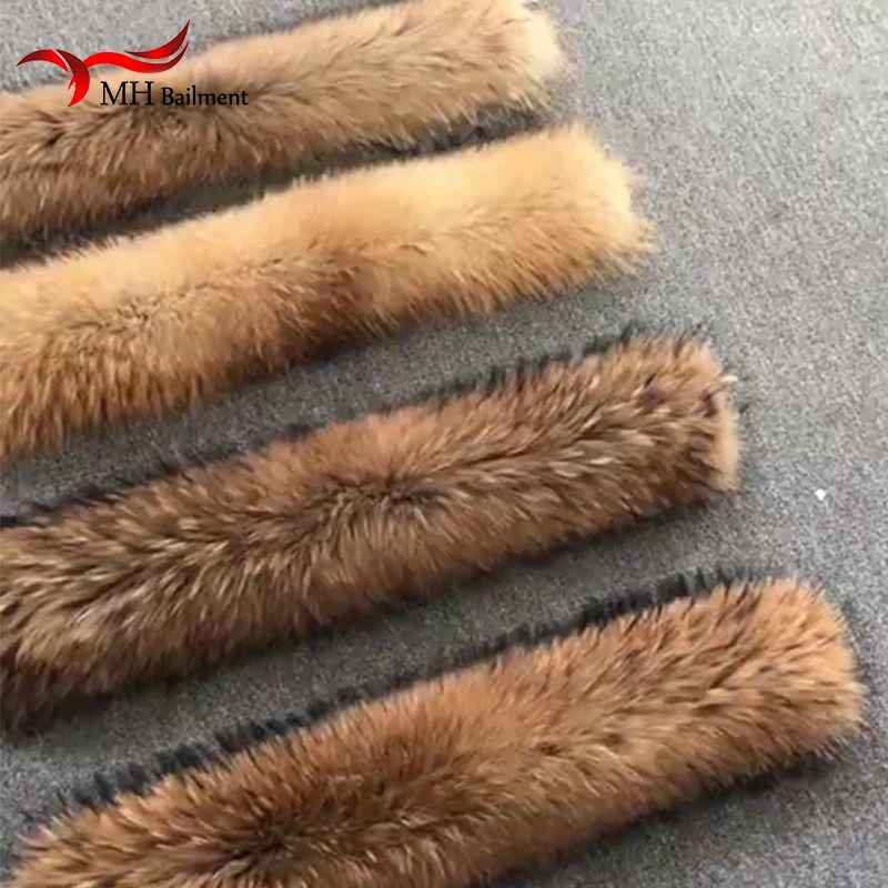 Натуральный меховой шарф воротник 70*22 см Женское зимнее пальто меховые шарфы
