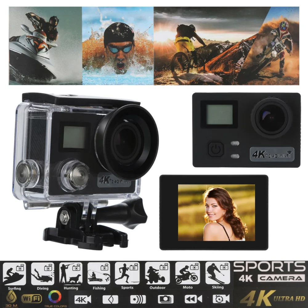 Водонепроницаемая Экшн-камера 2 0-дюймовый ЖК-экран HD DV DVR видеокамера D.14 |