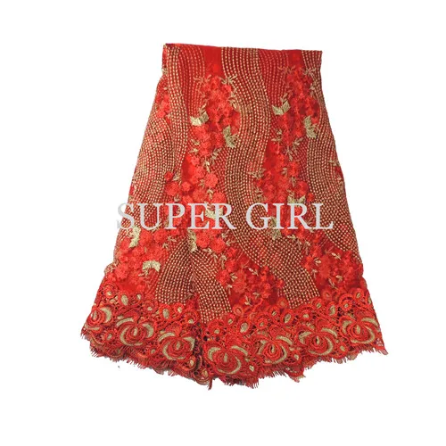 5 ярдов/серия высокого качества в нигерийском стиле Свадебные африканские ткани