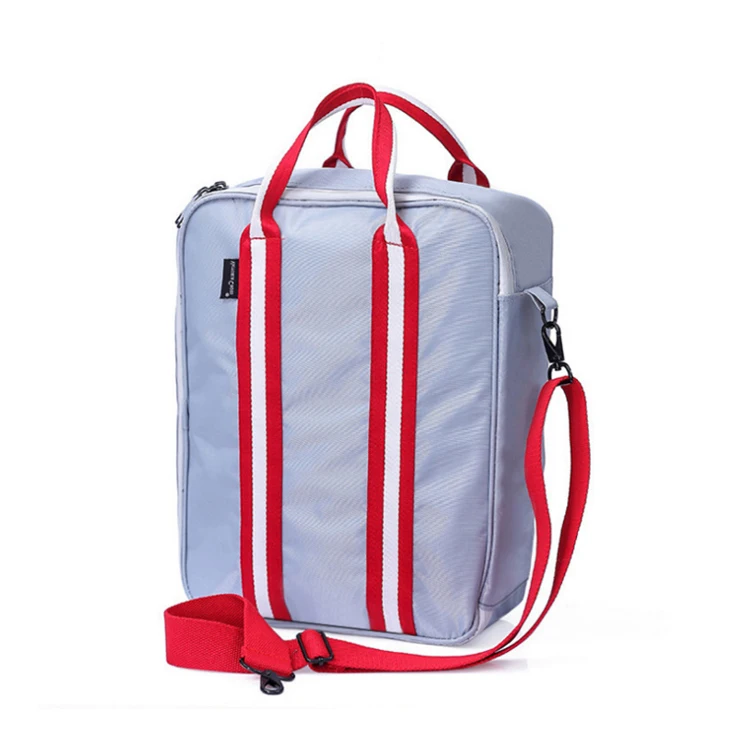Light gray Wobag модные холщовые женские дорожные сумки для багажа сумка для переноски с плечевым ремнем складная Одежда Органайзер для туалетных принадлежностей - Цвет: Light gray