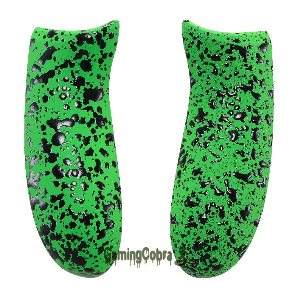 eXtremeRate Textured Green Back Panels Non-slip Side Rails 3D Splashing Handles for Xbox One X &amp S Controller | Электроника