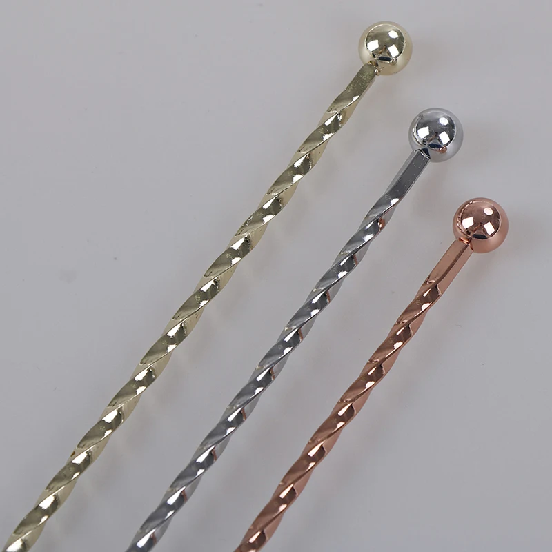 3Colors Stainless Steel Ball Frosted Bar Spoon Swirl Marks Drink Mixing Spoons Cocktail Stirrer Bartender Tools | Дом и сад