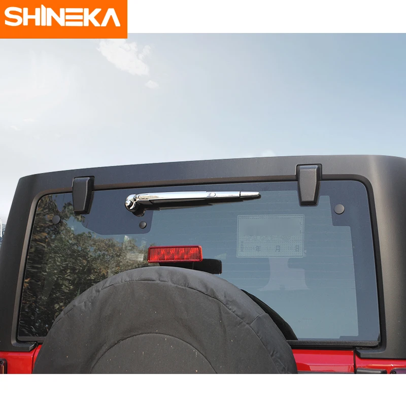 SHINEKA заднее лобовое стекло чехол для стеклоочистителей задний стеклоочиститель Накладка для Jeep Wrangler JK 2007