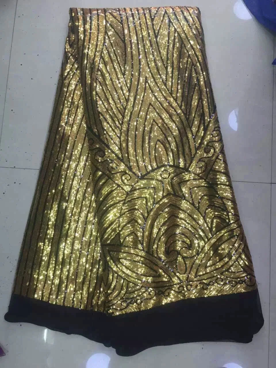 

Sequins French net lace,African swiss tulle mesh Guipure lace fabric high quality for dress 5yards/lot Nigerian For woman K-L920