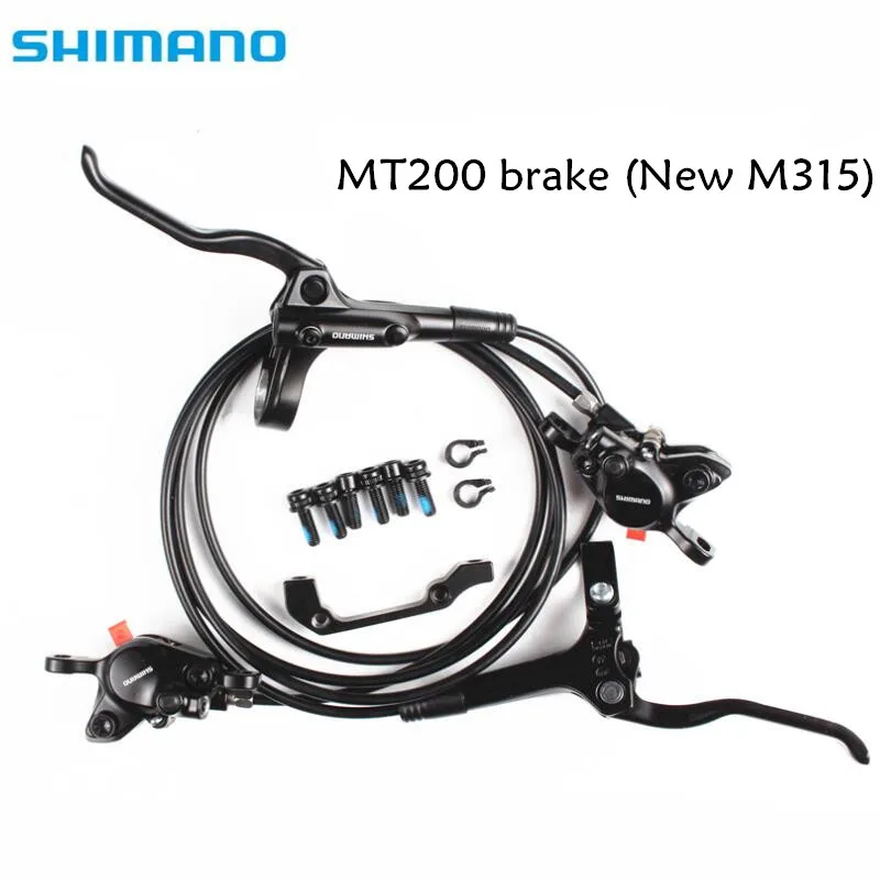 Shimano BR BL MT200 M315 тормозной велосипед mtb Гидравлический дисковый тормоз набор зажим горный велосипед тормоз Обновление от M315 тормоз