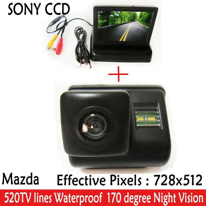 Автомобильная парковочная камера заднего вида SONY CCD с TFT ЖК-монитором 4 3 дюйма для