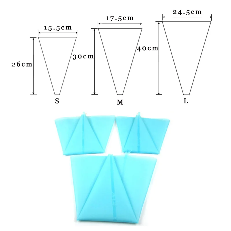 FEBWIND DIY силиконовый Кондитерский Мешок кондитерский мешок многоразовый для крема