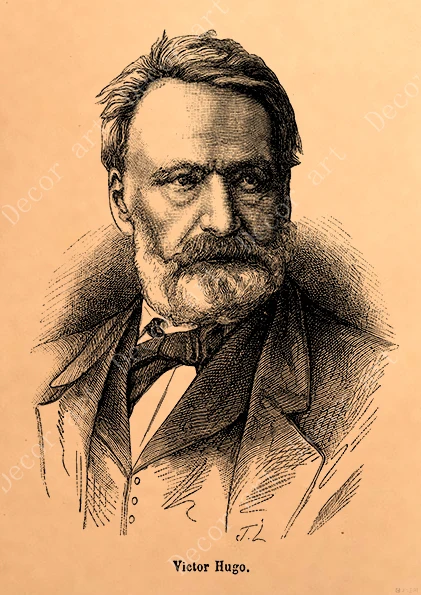 Франция Victor Hugo холст живопись винтажные настенные картины крафт постеры с