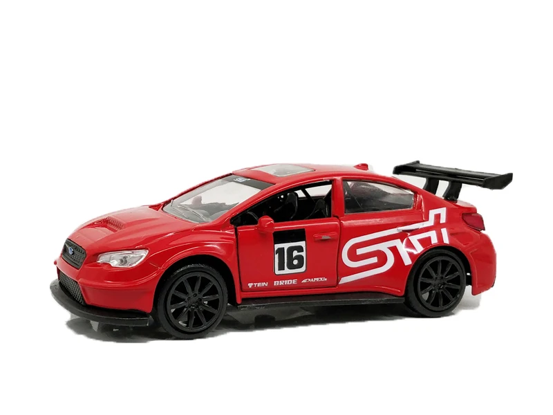 Литая Металлическая машинка 1:32 Jada Subaru 2016 WRX STI игрушки для детей без