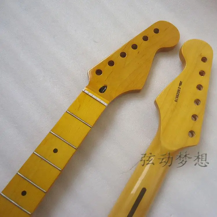 Аксессуары для электрогитары сделай сам гриф кленовый лимонная желтая яркая