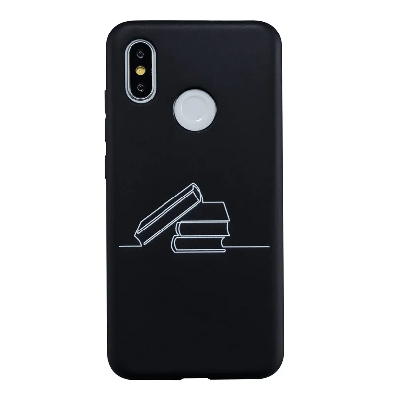 Snzvok для Xiaomi 8 SE 6X 5X 5s персональный эскиз палка рисунок матовый мягкий чехол Redmi Note 6