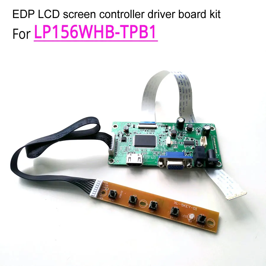 Для LP156WHB-TPB1/TPC1/TPC2 15," LG ЖК-экран ноутбука WLED EDP 30-pin 1366*768 HDMI+ VGA дисплей контроллер драйвер платы комплект