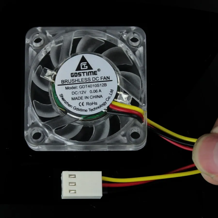2 шт. прозрачный вентилятор для ПК 40 х40х10 мм 4010|fan 40x40x10mm|dc cooling fanfan 40mm |