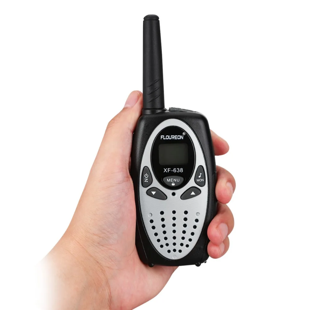 Floureon 8 каналов рации UHF400 470MHz двухстороннее радио 3 КМ Домофон серебро
