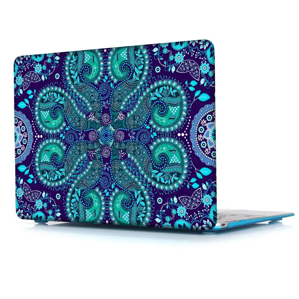 Прозрачный жесткий чехол для Apple MacBook Pro 13 дюймов и Air retina 11 12 чехол с узором пейсли для Pro 13 15 Touch Bar