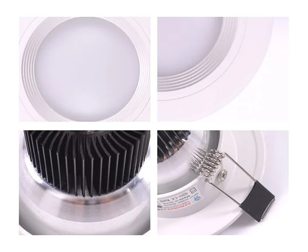 4 шт./лот Рекламная цена + белый корпус светодиодный потолочный светильник