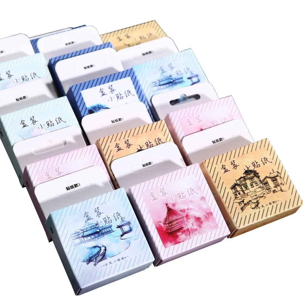 46 шт./кор. Милая Новинка в древнем китайском стиле бумажная этикетка