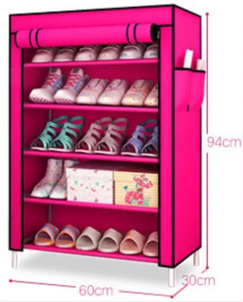 Пятислойная рамка для обуви из нетканого материала 94*60*30 см|shoe rack|rack shoes4 layers shoe racks