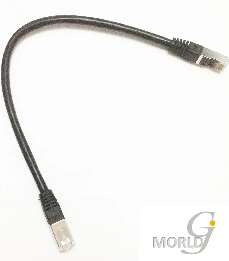 Хранение Clearace высокоскоростной CAT7 SSTP черный круглый кабель 2.65FT Ethernet кабели