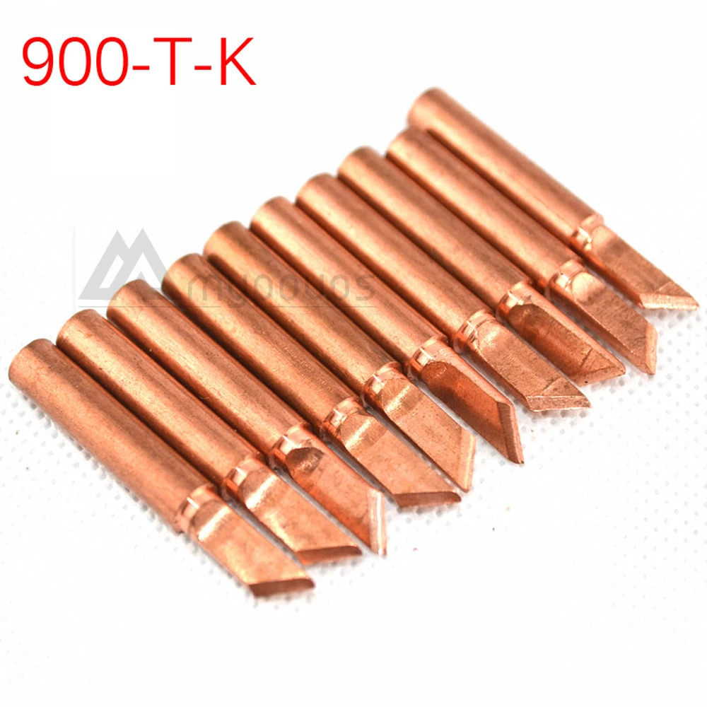 10 шт./лот 900M T I наконечник из чистой меди для паяльной станции HAKKO SAIKE ATTEN AOYUE KADA