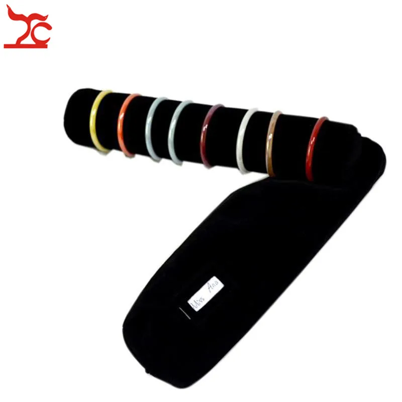 Wholesale Black Velvet Jewelry Display Rolls Travel Organizer Bag Foldable Earrings Ring Chain Pendant Necklace Storage Roll | Украшения и