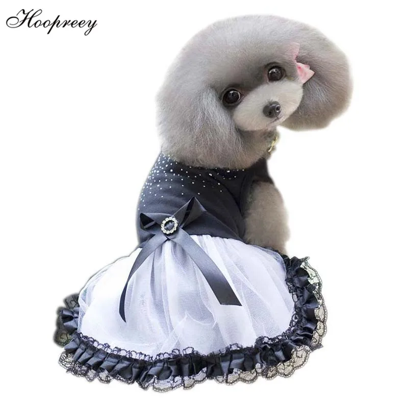 Летнее кружевное платье для собаки одежда вечерние ринки свадебное маленьких