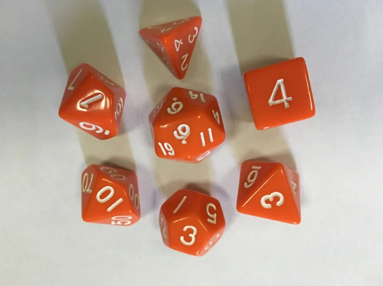 7 шт./компл. математический кубик Educaiton игрушка для детей Дети TRPG игра в кости набор