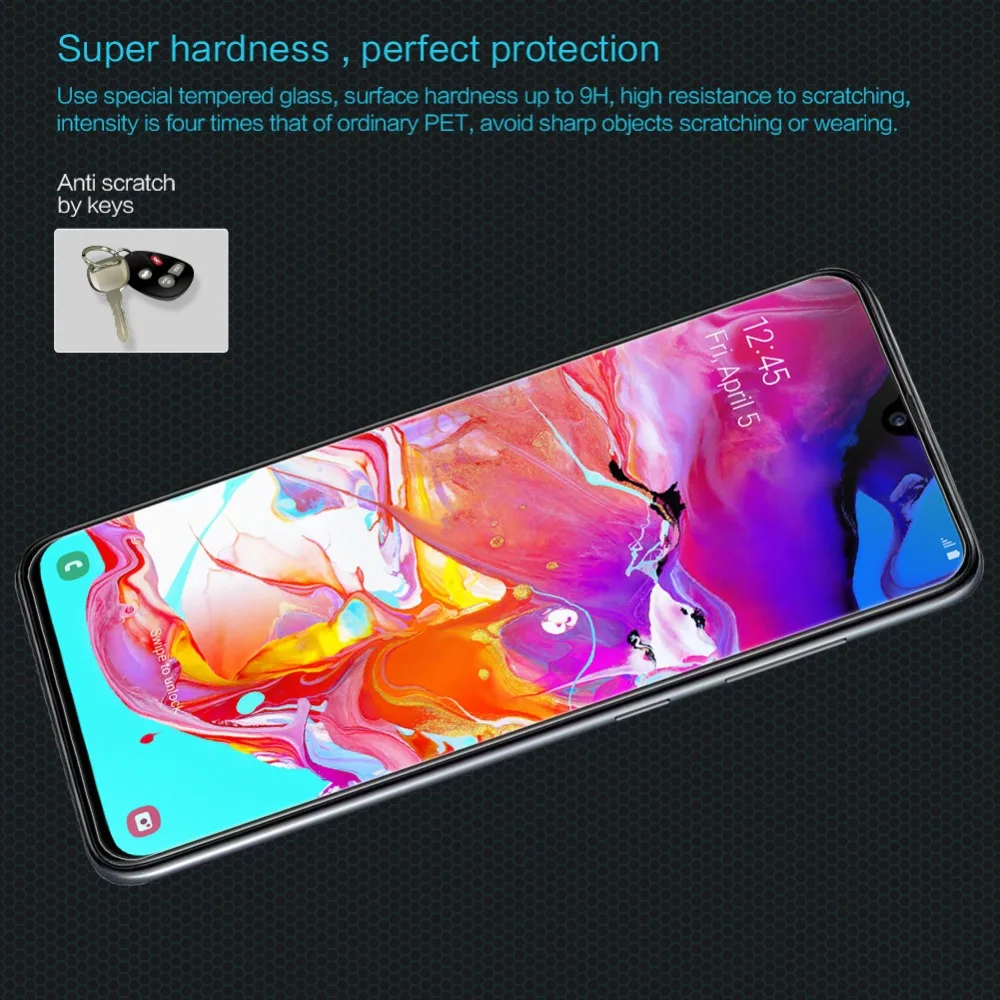 Для Samsung Galaxy A70 стекло Nillkin 9H твердое Закаленное протектор экрана для Nilkin ультра