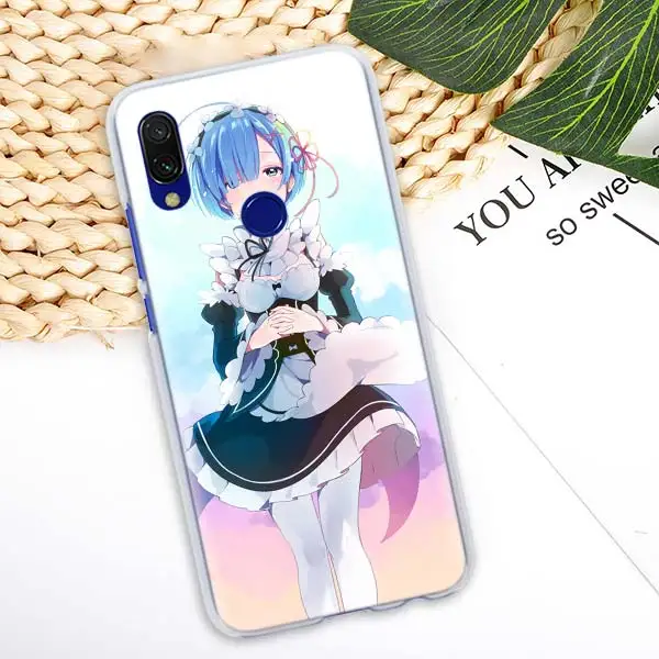 13 Аниме RE ZERO Ram Rem чехол для Xiaomi Redmi Note 5 6 7 Pro 4X7 6 6A 5 Plus 5A S2 GO Pocophone F1 чехол для телефона Coque - Цвет: 13