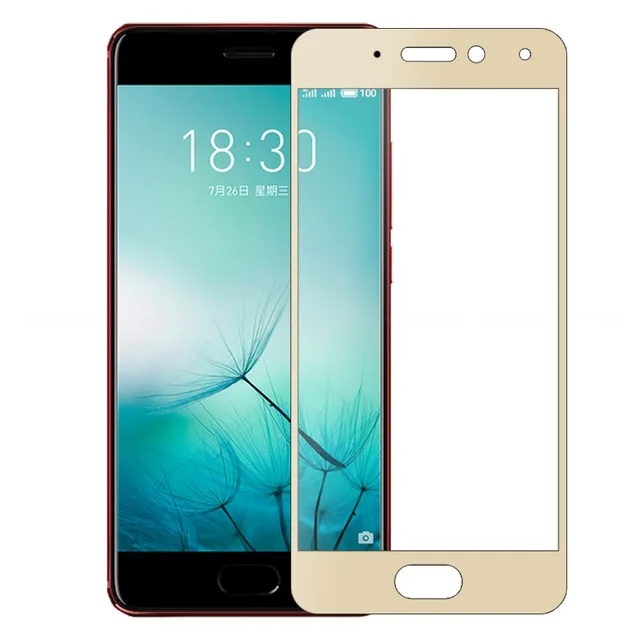 Gold RONICAN 9H полное покрытие из закаленного стекла для Meizu Pro 7 Plus Защитная пленка для экрана для Meizu Pro 7 Plus стеклянная пленка для Meizu Pro7 - Цвет: Gold