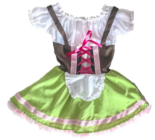 Детское зеленое платье для девочки на Октоберфест Октоберфеста мужественное