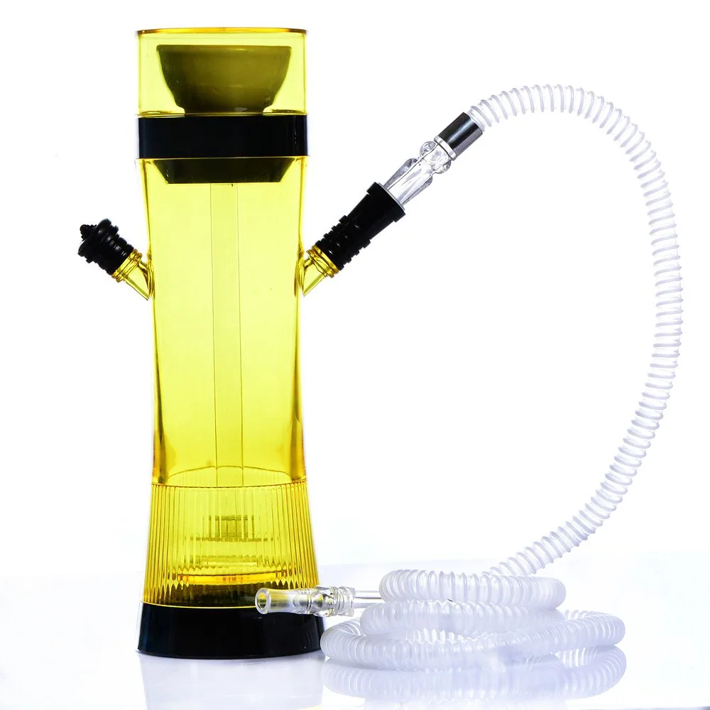 

high quality Acrylic Shisha Pipe Bottle Narguile 8.7x 31 cm Hookah Cup Set with LED Light Hose Ceramic Bowl Accessories