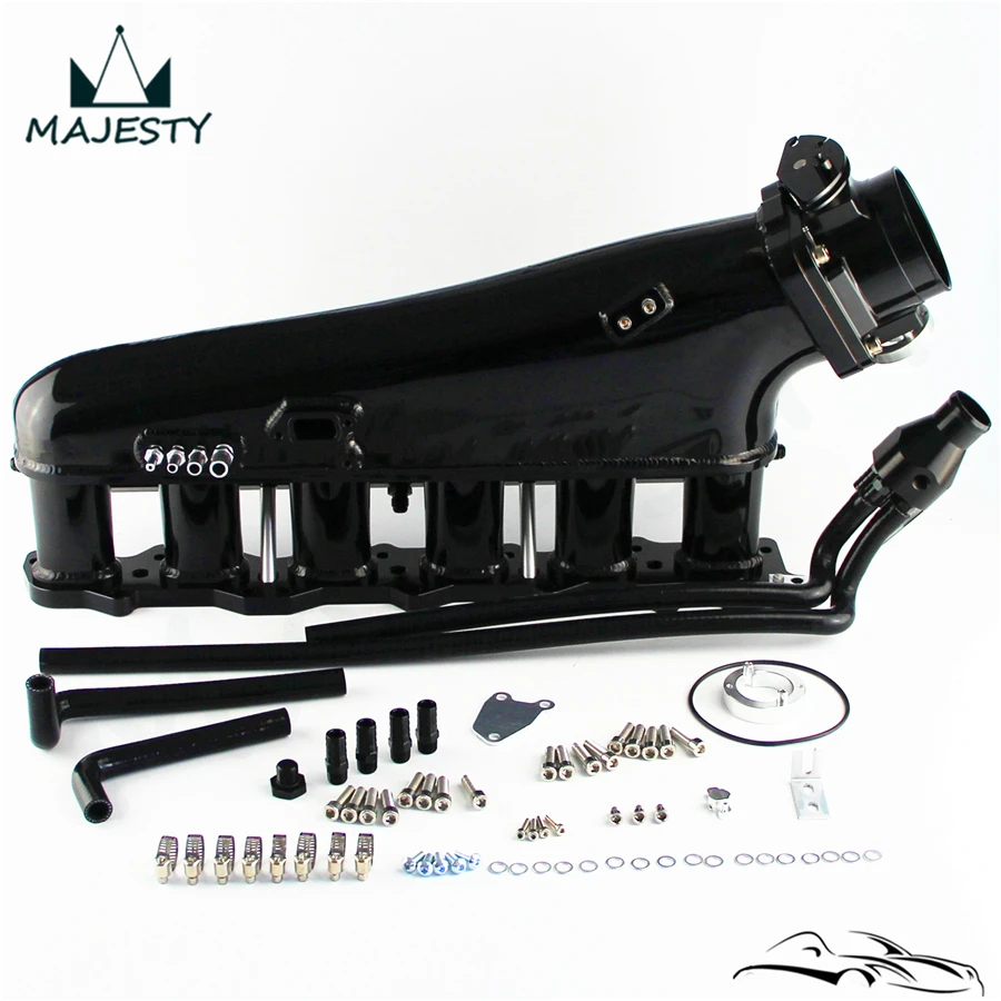 Впускной коллектор w/Топливная рейка + 90 мм дроссельная насадка для Nissan Skyline RB25DET R34