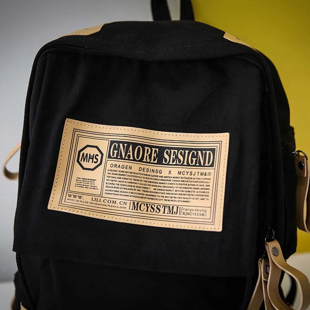 Men Women Unisex Backpack Fashion Korean Couple Travel Big Bagpack Preppy Style Zipper Student Bags Nov8