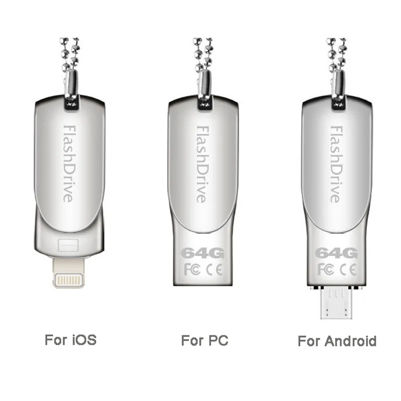 Флеш-накопитель 32 ГБ для iOS iPhone iPad iPod Android флеш-накопитель OTG USB 2 0 128 флеш-память 64 |
