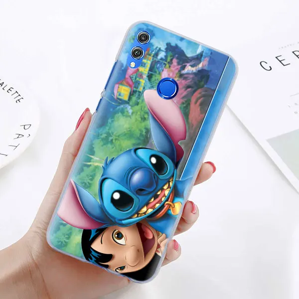 13 Милый чехол для телефона Lilo Stitch для huawei Honor 8X 8A Pro 8C 8S 9 10 Lite 20i Honor Play Y7 Y9 чехол - Цвет: 13