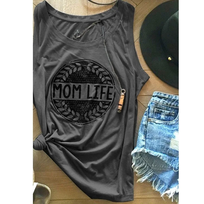 Стильные женские повседневные футболки с надписью MOM LIFE|Майки| |